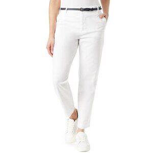Women's Gloria Vanderbilt Taper Trouser Pants, Size: 18, Vintage White
